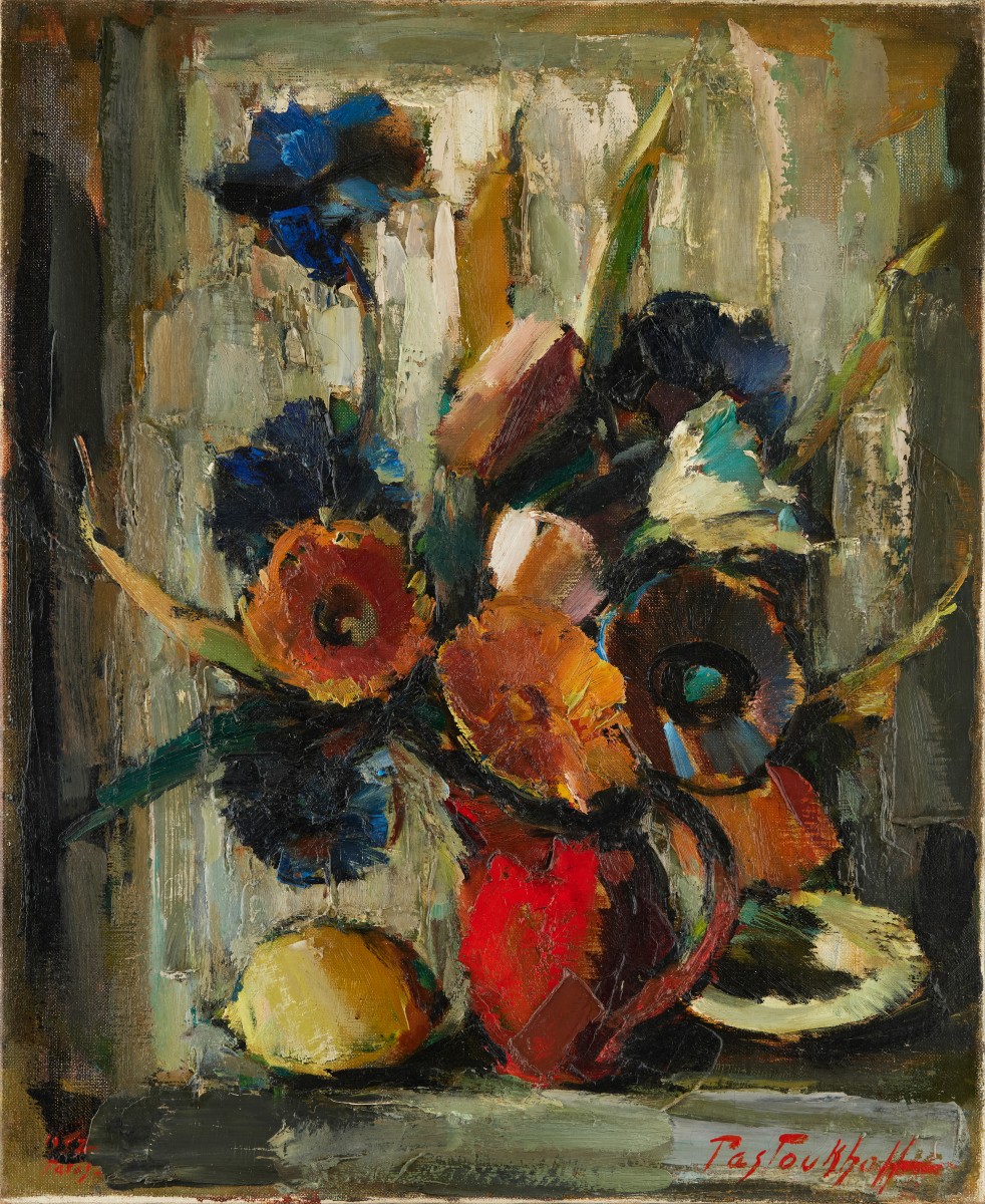 Bouquet de fleurs et citrons